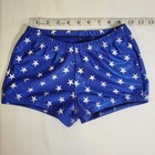 Varsity Spirit Fashions  Blue Metallic Silver Star Cheer Gymnastics Shorts Ym