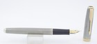 Parker Sonnet Premiere Sterling Silver Cisele   Gold Fountain Pen - 18kt M Nib
