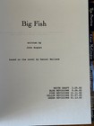 Big Fish Tim Burton Fyc For Your Consideration Script Signed Autographed