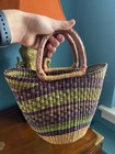Traditional African Bolga Market Basket Hand Made