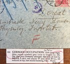 German Occupation Latvia 1918 Cover With Rare Mixed Franking And Crayon