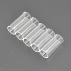 Lots Of 12 Pcs Guitar Slide Clear Transparent Glass Tube Bottleneck 60mm 2 4  