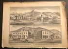 Orig 1885 Print Views Around Glendale Beaverhead County W Brewery Mt Territory