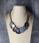 Beautiful Sea Shell Beachy Statement Bib Necklace