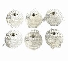 Disneyland Hidden Disney Jack-jack Series 6 Pin Set 2024 Complete With Chaser