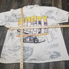 Scott Bloomquist Racing T-shirt Adult Xl The Outlaw  pit Hole  Distressed White