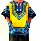 Dashiki Shirt Style African Clothing Vintage Caftan Boho Hippie Top Blouse 1size