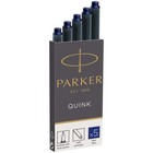 Parker Quink Fountain Pen Refill Set - 5 High-quality Ink Cartridges
