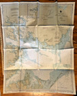 Pamlico Sound Western Part North Carolina Nautical Chart Noaa 1984 Old Vintage
