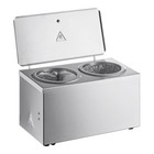 3 Qt  Electric Stainless Steel Countertop Double Cone Dip Warmer - 120v  200w