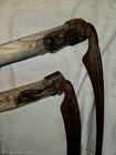 Wood Handle Scythe Steel Blade For Mowing Grass  20  In Blade Brown silver