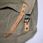 Vintage U s  Forest Service Back Pack Green Canvas Leather Straps