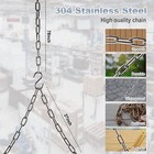 2pcs Stainless Steel Porch Swing Hanging Chain Kit Load 700 Lbs 10 Foot Ceiling