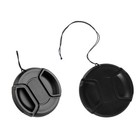 1pc 49mm-77mm Camera Center Pinch Snap On Front Lens Cap Cover For Nikon Canon