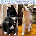 Initial Letter Cuban Chain Dog Chain Pet Collar Chain Pet  Cat  Puppy Necklace