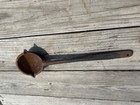 Antique Cast Iron Ladle For Iron Smelting 15 Inches Double Spout Strong Original