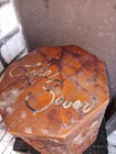 Dybbuk Box   Reliquary  Antique Wood Burned Waxed  life Saver   Possibly Haunted