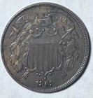 1865 Two Cent Piece     Civil War Era U s  Coin     Historic Type Coin