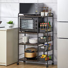 Kitchen Storage Microwave Cart 4 Tier Utility Kitchen Cart Bakers Racks Kitchen
