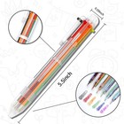 6 Color Retractable Ballpoint Pen Set 0 5mm Fine Point Multicolor Pen