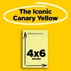 Post It Super Sticky Lined Notes yellow  4 In  X 6 In   45 Sheets  3pads 1 Pack