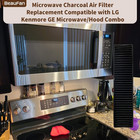 2 Pack 5230w1a003a Wb06x10807 Microwave Charcoal Filter Compatible With Ge   Lg