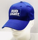 Bud Light Beer Hat Embroidered Logo Adjustable Cap Blue New No Tag Fairfield Ca