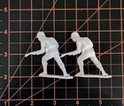Lot Of 2 Vintage 1970 s Louis Marx Toys German Soldiers With Bayonet Rifle