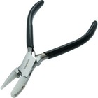 Half Nose Nylon Jaw Pliers 4-3 4  Flat Round Scratch Free Jewelry Bead Work Kit