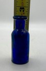 Antique Cobalt Blue Pharmacy Bottle Druggist Hand Blown 1890s Small 