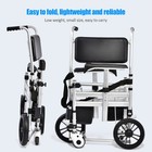 Heavy-duty Folding Commode Chair W  Wheels  Shower bedroom  Elderly   Disabled-