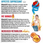 1 Bottle - Phent37 - Diet Pills Fat Burner - Weight Loss - Appetite Suppressant