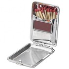 Metal Match Box Case Stainless Steel  Vintage Match Holder With Striker  Waterpr