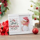My First Christmas Picture Frame For 5x7    Or 4x6    Baby Photo Holiday Party D  cor