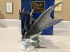 Dark Blue Frost Dragon Statue