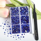 Beadsland Flatback Rhinestones  Sapphire  Mixed 6 Sizes 4300pcs