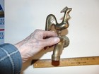 Vintage Brass Rooster Outdoor Hose Faucet Spigot