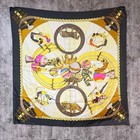Hermes Carre 90 Silk Scarf Circus Design Very Good