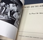 1947 News On The Air By Paul W  White Early Radio Broadcasting Cbs Book Vintage