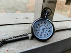 Vintage Brass Elgin Pocket Watch With Chain     Nautical Maritime Style Gift