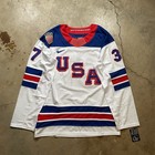 Connor Hellebuyck Team Usa Olympics Hockey Stitched Jersey White L