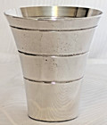 4oz  International Sterling Silver Jigger    Shot Glass Numbered 3  Tall 70g