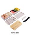 1200ml Japanese Style Bento Box  Double Layer Insulated Lunch Box large Capacity
