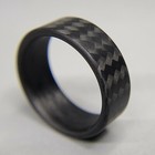 100  Carbon Fiber Twill Matte Ring - Handcrafted -made In Usa- Sizes 4-16