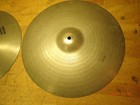 2 Older Zildjian A 16  Crash Drum Cymbals Medium And Thin Cracked Read