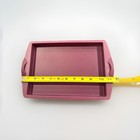 Tupperware Silicone Rectangle Form Baking Pan Sheet 11    X 8    X 1  Purple New