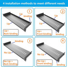 2 Pack Of 1u Vented Cantilever Server Rack Mount Shelf 6   154mm  Deep For 19  N