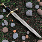Hand Forged Damascus Steel Viking Sword   Fantasy Decorative Replica