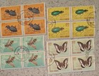 8 Romania - Used 2x2 Blocks - 32 Stamps - No Duplicates   Free Shipping 