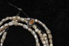 Genuine Ancient Roman Pearl Bead Necklace With Agate Lukmik In Perfect Condition